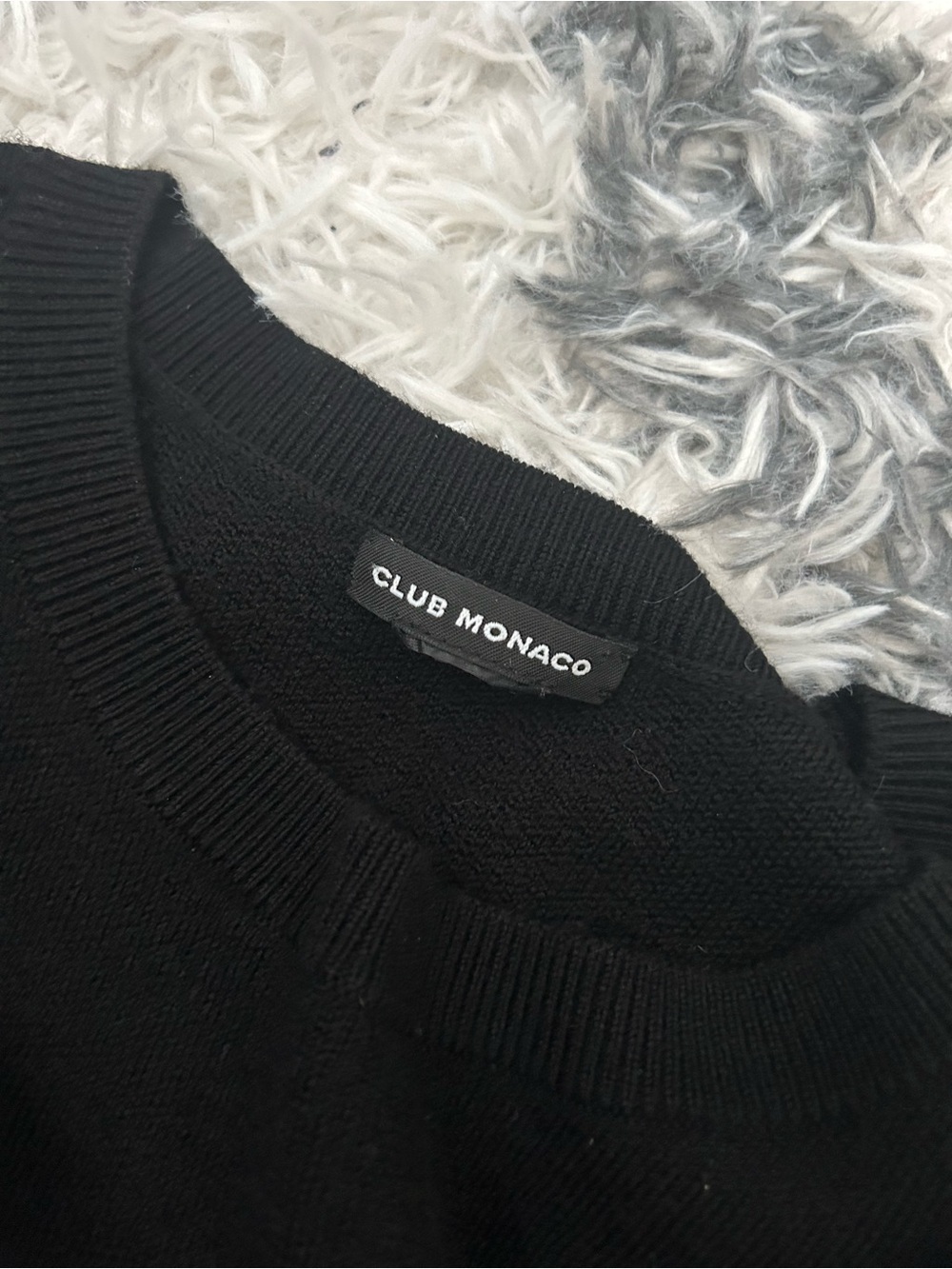 Club Monaco Cold-Shoulder Ruffle Sweater - Picture 8 of 11
